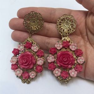 Floral earrings